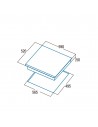 Placa Inducción - Cata GIGA 600 SD, 4 zonas de cocción, 60cm, Función Flex, Negro