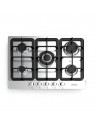 Placa Gas - Cata LGI 7041 X/A, Cinco Fuegos, 68 cm, Gas Natural, Inyectores Butano, Inox