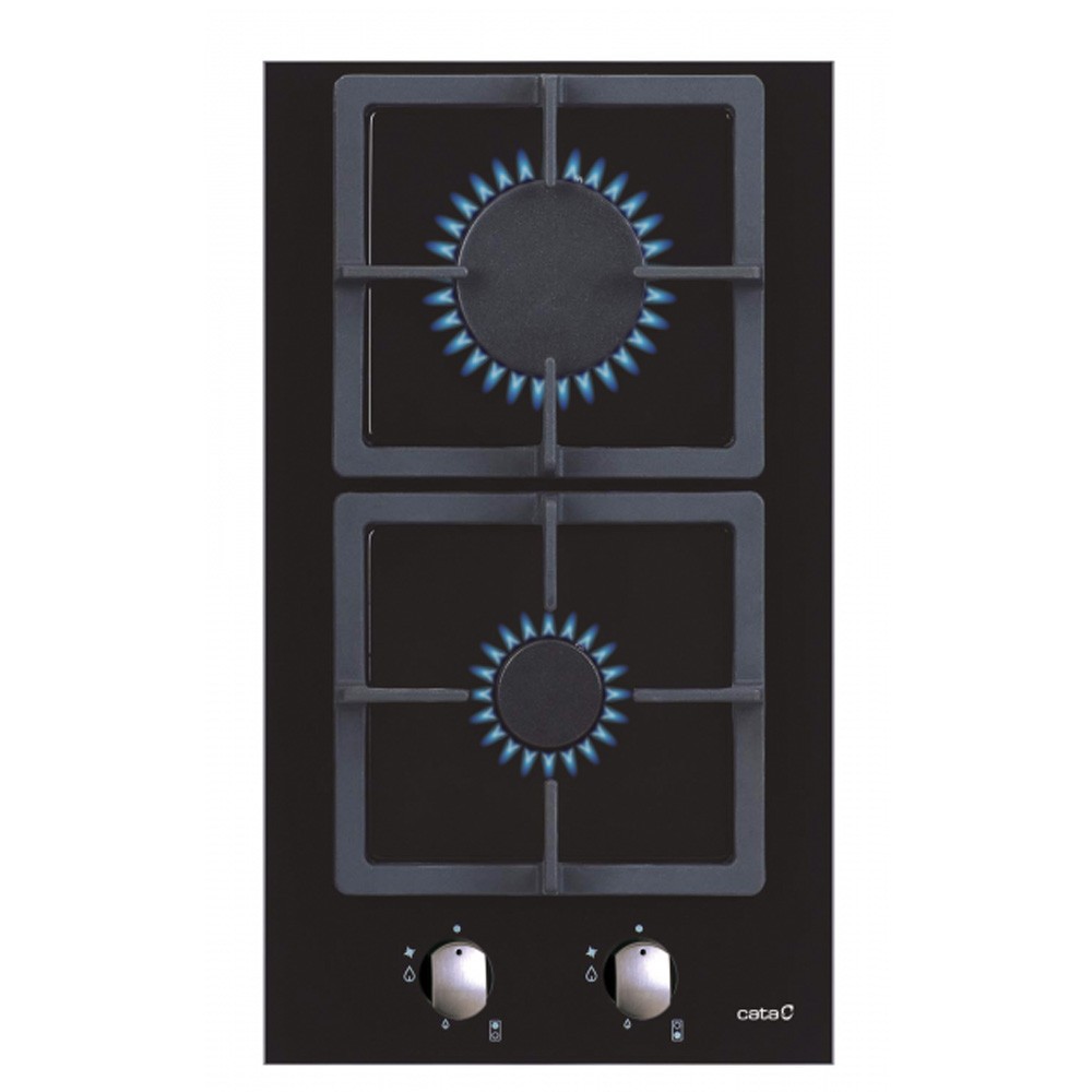 Cata – Placa gas Cata 2 quemadores – SCI 3002 BK.