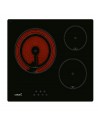 Placa Vitrocerámica -  Cata TD 6003 BK/A, 3 Zonas de Cocción, 59 cm, Negro