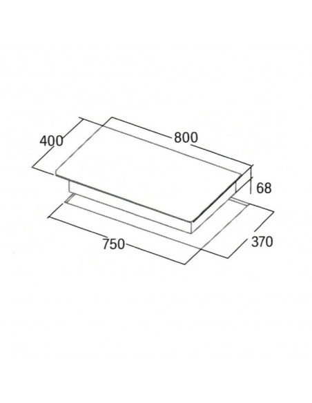 Placa Inducción - Cata IB 853 BK/A, 3...