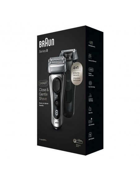 Afeitadora - BRAUN 8517S, Resistente...