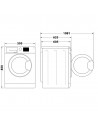 Lavadora Secadora Libre Instalación - Whirlpool FFWDB 976258 BV SPT, 9/7Kg, 1600 RPM, Blanco