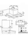 Campana Grupo Filtrante - AEG DPE4641M 942022112, Acero Inoxidable, Oculto