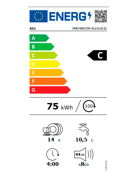 Lavavajillas Libre Instalación -AEG... Lavavajillas Libre Instalación -AEG...
