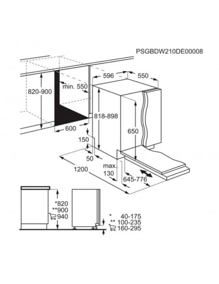 Lavavajillas Integrable 60 cm. -  AEG...