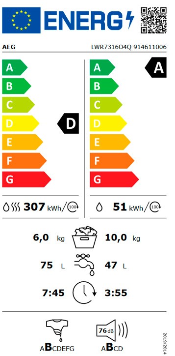 Etiqueta de Eficiencia Energética - 914611006