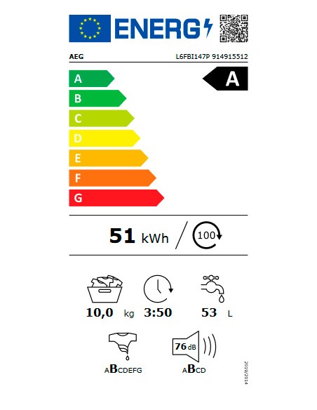 Lavadora Libre Instalación - AEG...
