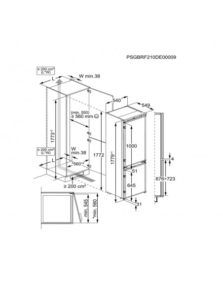 Combi Integrable - AEG OSC7G181ES,...