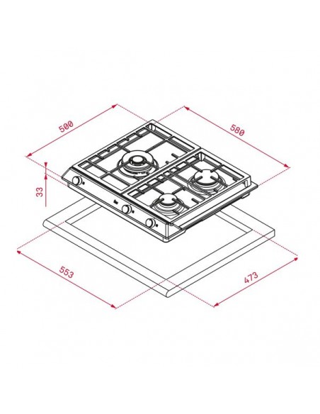 Placa Gas - Teka EX6013GAIALDR But, 3...