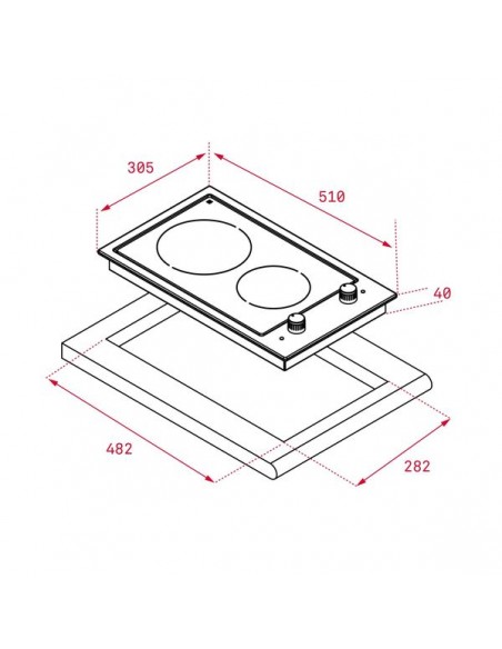 Placa Modular Vitrocerámica - Teka...
