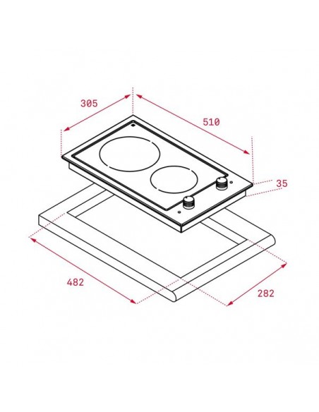 Placa Modular - Teka EFX3012P, 2...