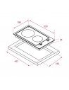 Placa Modular - Teka EFX3012P, 2 zonas Eléctrico, Inox