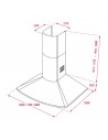 Campana Decorativa - Teka DM975, 90 cm, Inox