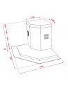 Campana Decorativa - Teka DQ2985, 90 cm, Inox