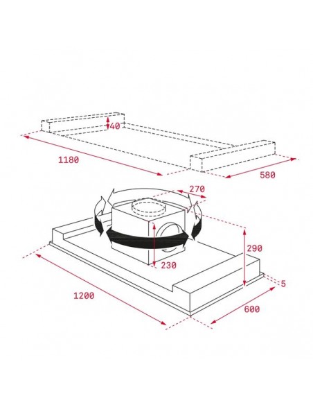 Campana Isla - Teka DHT1285 Techo...