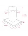 Campana Isla - Teka  DH2 ISLA 1285, 120cm, Inox