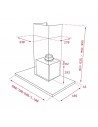 Campana Decorativa - Teka DLH1186T, Inox+Negro 110cm