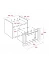 Microondas Integrable - Teka ML820BI, Inox+Negro