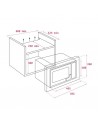 Microondas Integrable - Teka ML820BIS, Blanco