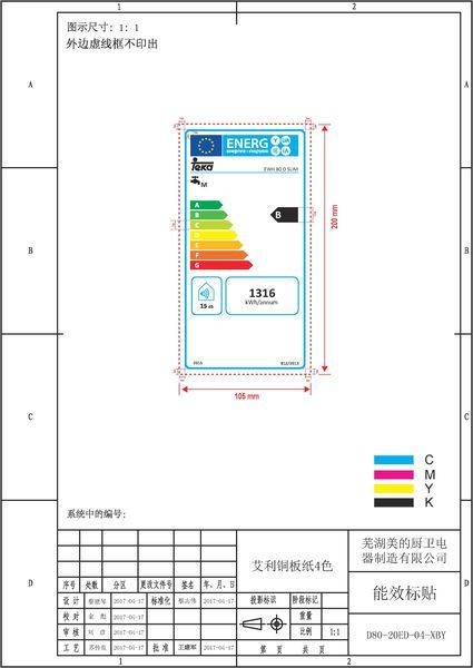 Etiqueta de Eficiencia Energética - 42080090
