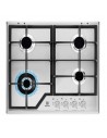 Placa Gas - Electrolux KGS6436SX, Cuatro Fuegos, 60 cm, Gas Natural, Inyectores Butano