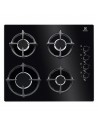 Placa Gas - Electrolux KGG6407K , Cuatro Fuegos, 60 cm, Gas, Negro