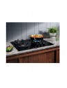 Placa Gas - Electrolux KGE6633NOK, Tres Fuegos, 59 cm, Wok, Negro
