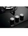 Placa Gas - AEG HKB63320NB, Tres Fuegos, Cristal Negro, 60 cm