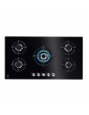 Placa Gas - Electrolux KGG95372K, Cinco Fuegos, 90 cm, Gas Natural, Zona Wok, Inyectores Butano, Negro
