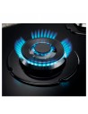 Placa Gas - Electrolux KGG95372K, Cinco Fuegos, 90 cm, Gas Natural, Zona Wok, Inyectores Butano, Negro