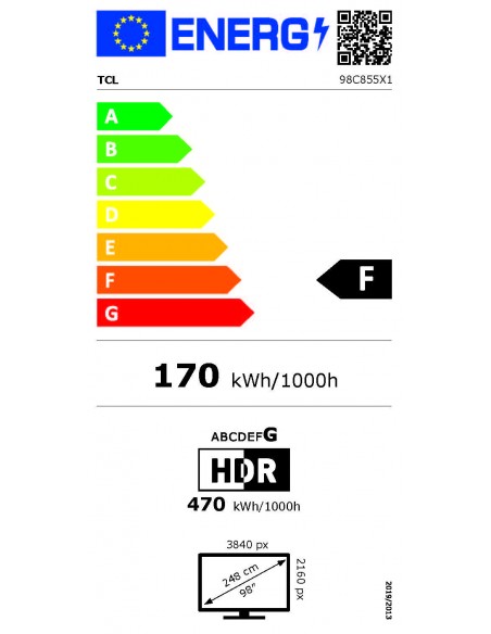 TV MiniLed - TCL 98C855, 98", 4K,...
