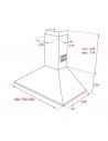 Campana Decorativa - Teka DBB60, Inox, 60 cm
