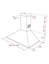 Campana Decorativa - Teka DBP90 PRO, Inox, 90 cm