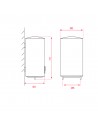 Termo - Teka EWH 50 H, 50 litros, Vertical/Horizontal, Blanco