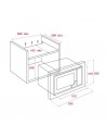 Microondas Integrable - Teka MWE 255 FI, Grill, 900 W, Inox