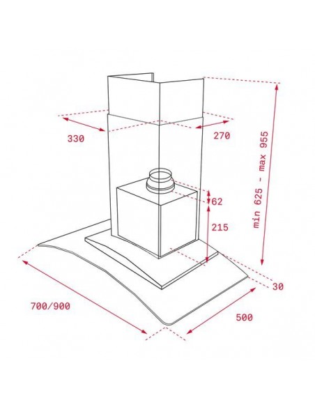 Campana - Teka NC985, 90 cm, InoxCristal