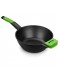 Sartén  Wok - Bra Prior, 28 cm, Asa Incluida