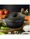 Cacerola Alta  - Bra Efficient, 32 cm, Tapa Incluida