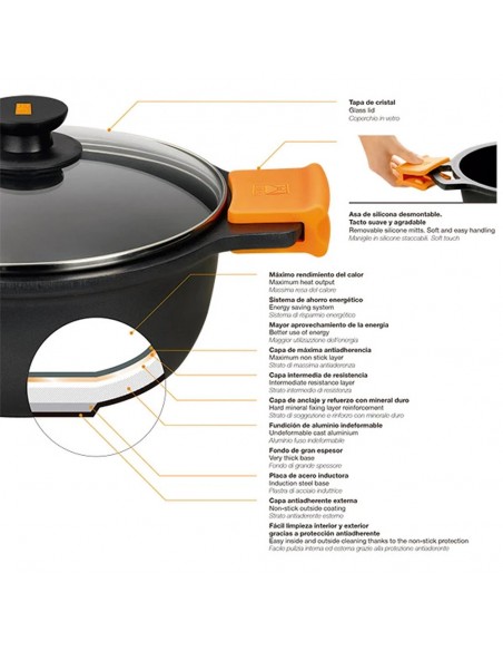 Sartén  - Bra Efficient, 24 cm