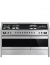 Cocina Gas - Smeg A5-81, Eficiencia A, 100 cm, 8 fuegos, Acero Inoxidable