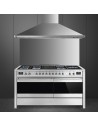 Cocina Gas - Smeg A5-81, Eficiencia A, 100 cm, 8 fuegos, Acero Inoxidable