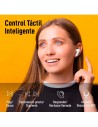 Auricular Interno -  Elbe ABTWS-005-B, Bluetooth TWS, Blanco, Cancelación de Ruido
