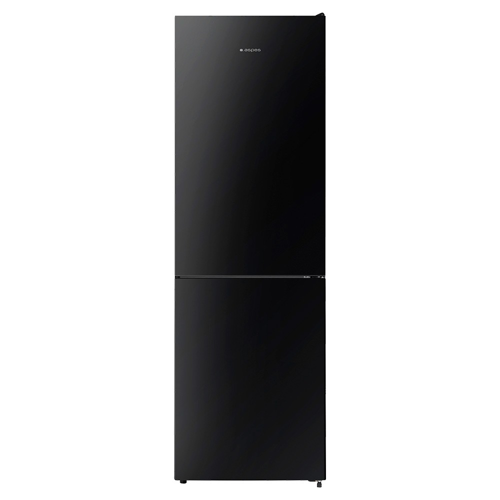 Combi Libre Instalación - Aspes AC185600ENFN, Cristal Negro, 1,86 metros, No-Frost