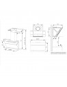 Campana Decorativa - Aspes ACPD600A3IB, 60cm, 59 dB, Cristal Blanco