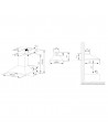 Campana Decorativa - Aspes ACPP600A1IX, 60cm, 65 dB, 520 m³/h, Inox