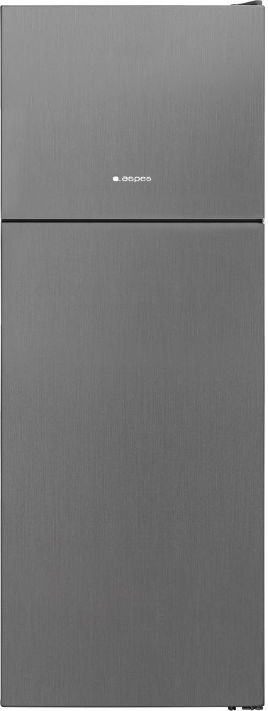 Frigorífico Dos Puertas - ASPES AF183700ENFX, No Frost, Altura 183cm, Inox