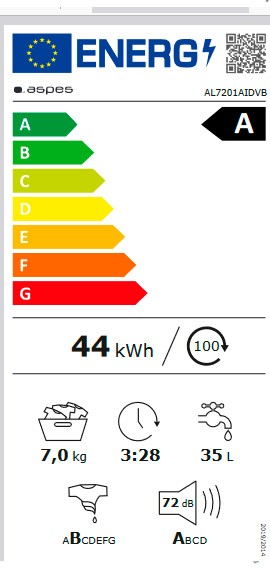 Etiqueta de Eficiencia Energética - AL7201AIDVB