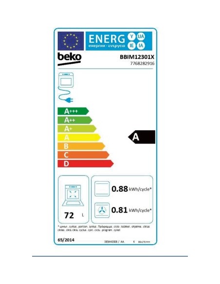 Horno Multifunción - Beko BBIM12301X,...