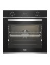 Horno Multifunción - Beko BBIMA13300XS, 60 cm, Hidrólosis, AirFry, Cristal Negro